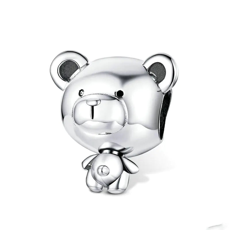 Pulseira Pandora de Prata Esterlina S925  de Urso