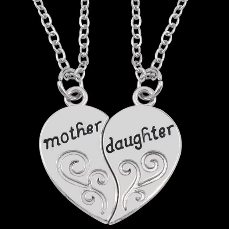 Conjunto 2 Colares Prata Envelhecida – Mãe e Filha