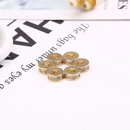 Espaçador para Pulseira Pandora com Contas de Zircônia de 8mm