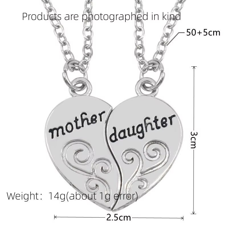 Conjunto 2 Colares Prata Envelhecida – Mãe e Filha