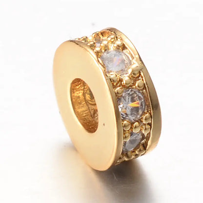 Espaçador para Pulseira Pandora com Contas de Zircônia de 8mm