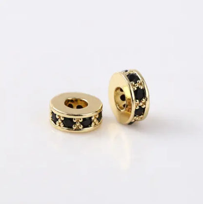 Espaçador para Pulseira Pandora com Contas de Zircônia de 8mm