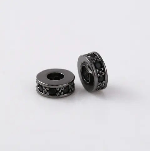 Espaçador para Pulseira Pandora com Contas de Zircônia de 8mm