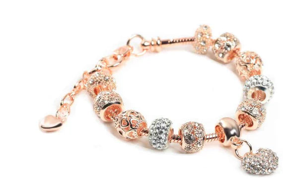 Pulseira de Berloques Mickey & Minnie - Coleção Disney (Única)