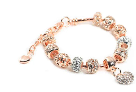 Pulseira de Berloques Mickey & Minnie - Coleção Disney (Única)