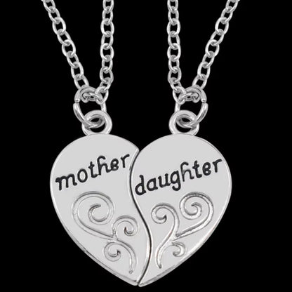 Conjunto 2 Colares Prata Envelhecida – Mãe e Filha