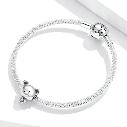 Pulseira Pandora de Prata Esterlina S925  de Urso