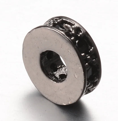 Espaçador para Pulseira Pandora com Contas de Zircônia de 8mm