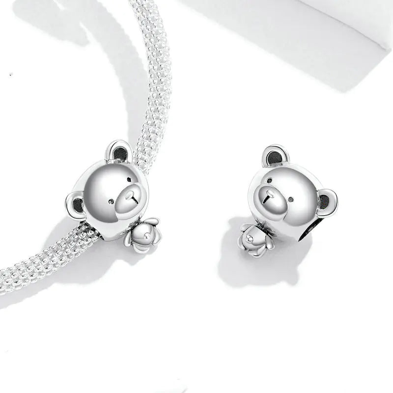 Pulseira Pandora de Prata Esterlina S925  de Urso